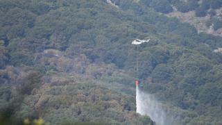 Για 2η ημέρα συνεχίζεται η προσπάθεια κατάσβεσης της φωτιάς που ξέσπασε στη Σαμοθράκη (φωτο & video)