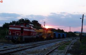 Tychero'nun tren istasyonunda.