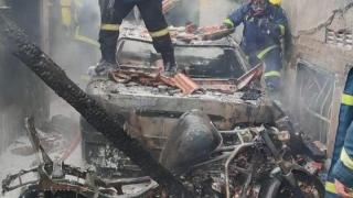 Φωτιά με σοβαρές υλικές ζημιές σε διώροφη κατοικία στον Απαλό Αλεξανδρούπολης (φωτο)