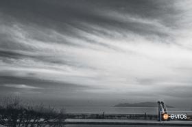 Dedeağaç Kış. Semadirek adası manzaralı