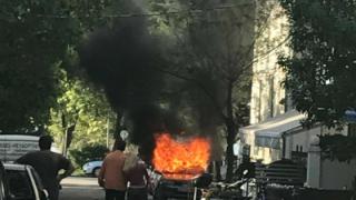 Εμπρηστική επίθεση στην παραλιακή της Αλεξανδρούπολης (φωτο)