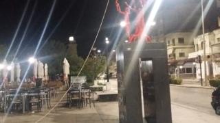 Με σχοινί πήγαν να ρίξουν το άγαλμα στην παραλιακή της Αλεξανδρούπολης!