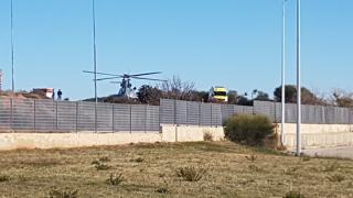 Γέφυρα ζωής στήθηκε σήμερα το μεσημέρι για ένα ασθενή από τη Σαμοθράκη (video)