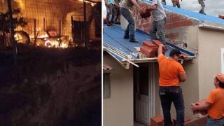 Δαδιά: Βοήθησαν όλοι να ξαναφτιαχτούν τα δύο σπίτια που καταστράφηκαν από την φωτιά - Συγκινητικές εικόνες 