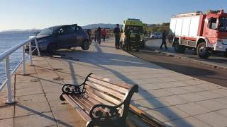 Σοβαρό τροχαίο στην "στροφή Εγνατία", στην παραλιακή της Αλεξανδρούπολης (φωτο)