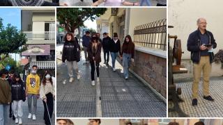 Μαθητές του 1ου ΓΕΛ Αλεξανδρούπολης περπάτησαν με μάσκες για να μπουν για λίγο στην θέση των τυφλών!