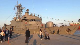 Η κανονιοφόρος "Ναυμάχος" του Πολεμικού Ναυτικού "έδεσε" στο λιμάνι της Αλεξανδρούπολης