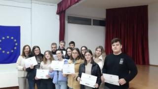 Απονομή τίτλων του προγράμματος EPAS - Σχολεία Πρέσβεις του Ευρωπαϊκού Κοινοβουλίου στο ΓΕΛ Τυχερού