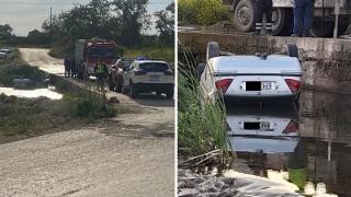 ΙΧ αναποδογύρισε μέσα στο ποτάμι του Μαΐστρου