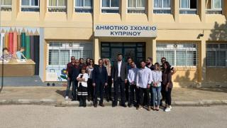 ΟΝΝΕΔ: Πρώτος σταθμός για «το σχολείο που θες» το δημοτικό σχολείο Κυπρίνου(φωτο)
