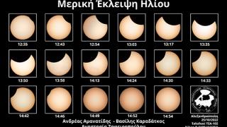 Μερική έκλειψη ηλίου: Μοναδικές εικόνες από το εντυπωσιακό φαινόμενο!