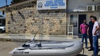 Μία ηλεκτρική εξωλέμβια φουσκωτή βάρκα δώρησε Κύπριος επιχειρηματίας στο Τμήμα Συνοριακής Φύλαξης Ορεστιάδας