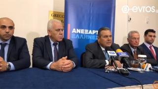 Π. Καμμένος από Αλεξανδρούπολη: "Η τουρκική προκλητικότητα έχει ξεπεράσει τα εσκαμμένα"