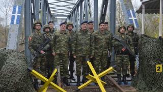 Σε φυλάκια του Έβρου ο Α ΓΕΣ Γιώργος Καμπάς (φωτο)