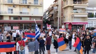 "Αζέροι, Τούρκοι δολοφόνοι" βροντοφώναξαν οι Αρμένιοι στην Αλεξανδρούπολη (video)