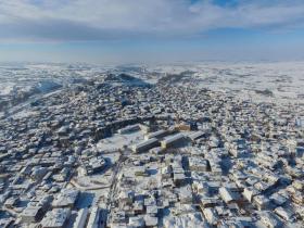 Το χιονισμένο Διδυμότειχο από ψηλά, Παναγία η Ελευθερώτρια