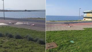Κάποιοι φρόντισαν να θυμίζει σκουπιδότοπο η νέα παραλιακή της Αλεξανδρούπολης