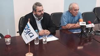 Κοινή συνέντευξη τύπου για τον ΟΛΑ έδωσαν Σταυράκογλου και Δούκας.