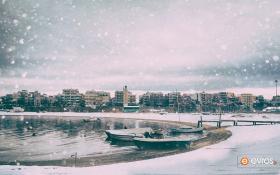 Aleksandrupoli (Dedeağaç) beyaza büründü.