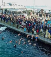 Ο Αγιασμός των υδάτων στο λιμάνι της Αλεξανδρούπολης