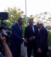 Υποδοχή του Προέδρου της Δημοκρατίας από τις τοπικές αρχές.