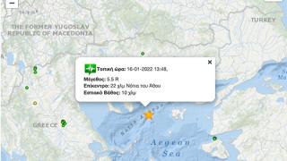 Μεγάλος σεισμός νότια της Χαλκιδικής αισθητός και στον Έβρο