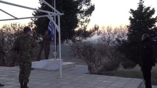 Έβρος: Έπαρση της σημαίας στο φυλάκιο των Κήπων παρουσία του ΥΕΘΑ