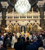 Στιγμιότυπα από τη δοξολογία στον Ιερό Ναό του Αγ. Νικολάου