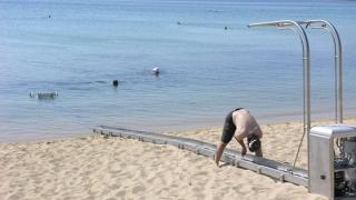 Η πρώτη ράμπα για ΑΜΕΑ σε παραλία του δήμου Καβάλας.