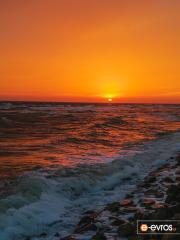 Dedeağaç şehrini "büyüleyen" bir gün batımı