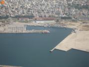 Dedeağaç'in balık iskelesi,yüksekten.