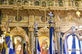 Στην Ι.Μ. Αλεξανδρούπολης κατά τη δοξολογία της 14ης.