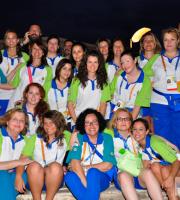 Η ομάδα της Ρωσίας των Special Olympics σε λάτιν πάρτυ στον Ορίζοντα.