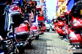 45 μηχανές "Gold Wing" στην Αλεξανδρούπολη.