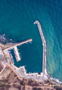 Alexandroupolis'de Makris limanının üstünde