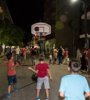 Γήπεδο Μπάσκετ με τμήματα του Εθνικού και με συμμετοχή του Κόσμου επί της οδού Κων/ου Παλαιολόγου