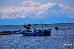 Trakya Denizi'nde bir balıkçı teknesi.