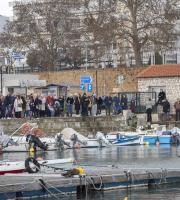 Θεοφάνεια: Αγιάστηκαν τα νερά στο λιμάνι της Αλεξανδρούπολης (video & φωτο)