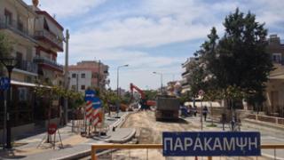 Κλειστό τμήμα της καθόδου μέχρι να ολοκληρωθεί το έργο.