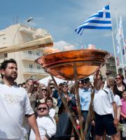Την Ολυμπιακή Φλόγα υποδέχθηκε η πόλη της Αλεξανδρούπολης.