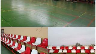 Τοποθετήθηκε νέα κερκίδα στο κλειστό προθερμαντήριο της περιοχής ΚΕΓΕ  