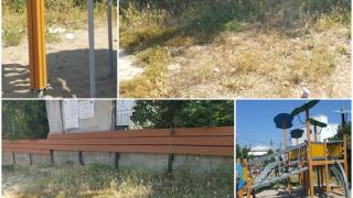 Γεμάτη σκουπίδια και χόρτα η παιδική χαρά στη Σαμοθράκη