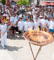 Την Ολυμπιακή Φλόγα υποδέχθηκε η πόλη της Αλεξανδρούπολης.