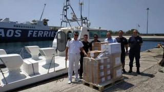 Δωρεά  εξοπλισμού από την εταιρεία Pharmathen για το Λιμενικό τμήμα της Σαμοθράκης