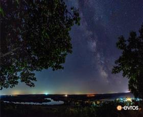 The Ardas River beneath the Milky Way.