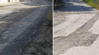 Λίγες ημέρες πριν μπει ο Ιούνιος και οι δρόμοι της Μάκρης είναι ακόμα "βομβαρδισμένοι" (φωτο)