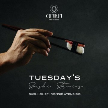 "Sushi Stories" κάθε Τρίτη δια χειρός Ronnie Atendido στο OMEN Deli & Wines