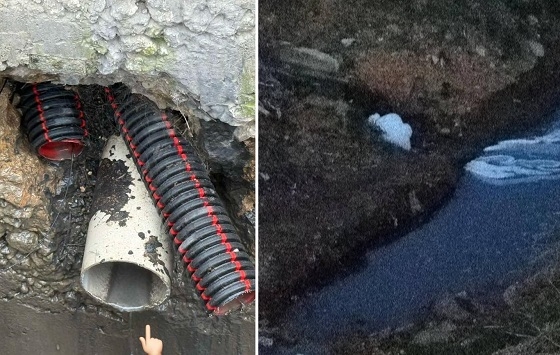 Μέσω αυτής της σύνδεσης οι ιδιωτικές επιχειρήσεις άδειαζαν τους βόθρους τους στη θάλασσα.