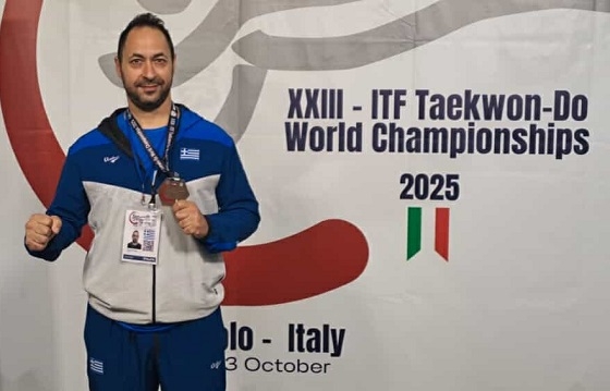 Ένα αργυρό και ένα χάλκινο μετάλλιο για τον Γιώργο Δινάκη στο Παγκόσμιο Πρωτάθλημα.