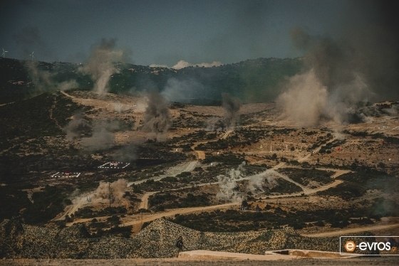 Εργασίες εκκαθάρισης του πεδίου βολής "Αετός" στην Αλεξανδρούπολη.